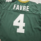 1990s Champion Green Bay Packers Brett Favre 4 Authentic Home NFL Football Jersey Made in USA Size L