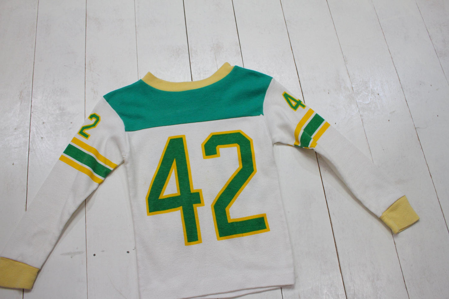 1980s/1990s Unbranded 42 Football Jersey Style T-Shirt Kid's Size 3/4T