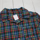 1970s/1980s Plaid Button Up Shirt Kids Size L/XL