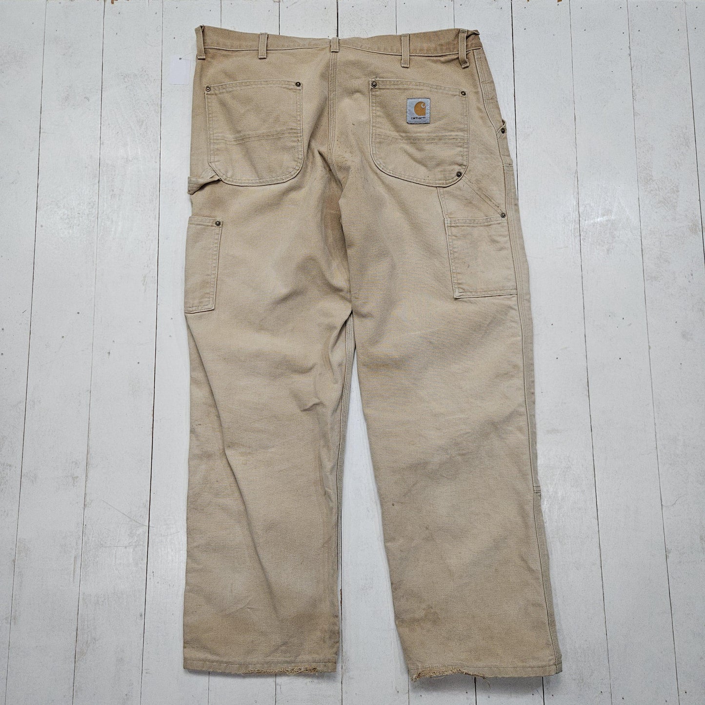 2000s Y2K Carhartt Faded Double Knee Work Pants Size 38x29