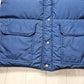 1980s EMS Blue Grey Reversible Insulated Down Vest Jacket Size L/XL