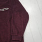 1990s/2000s Y2K Fall's Creek Burgundy Collared Pullover Fleece Sweatshirt Size XXL