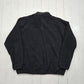 1990s/2000s Y2K Land's End Black Full Zip Fleece Sweatshirt Jacket Size L/XL