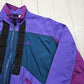 1990s Nike Purple Colour Block Windbreaker Jacket Size M