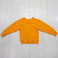 1980s/1990s Ultra Fleece Blank Yellow Raglan Sweatshirt Made in USA Kids Size XS/S