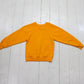 1980s/1990s Ultra Fleece Blank Yellow Raglan Sweatshirt Made in USA Kids Size XS/S