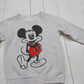 1980s Disney Grey Mickey Mouse Sweatshirt Made in USA Kid's Size M/L