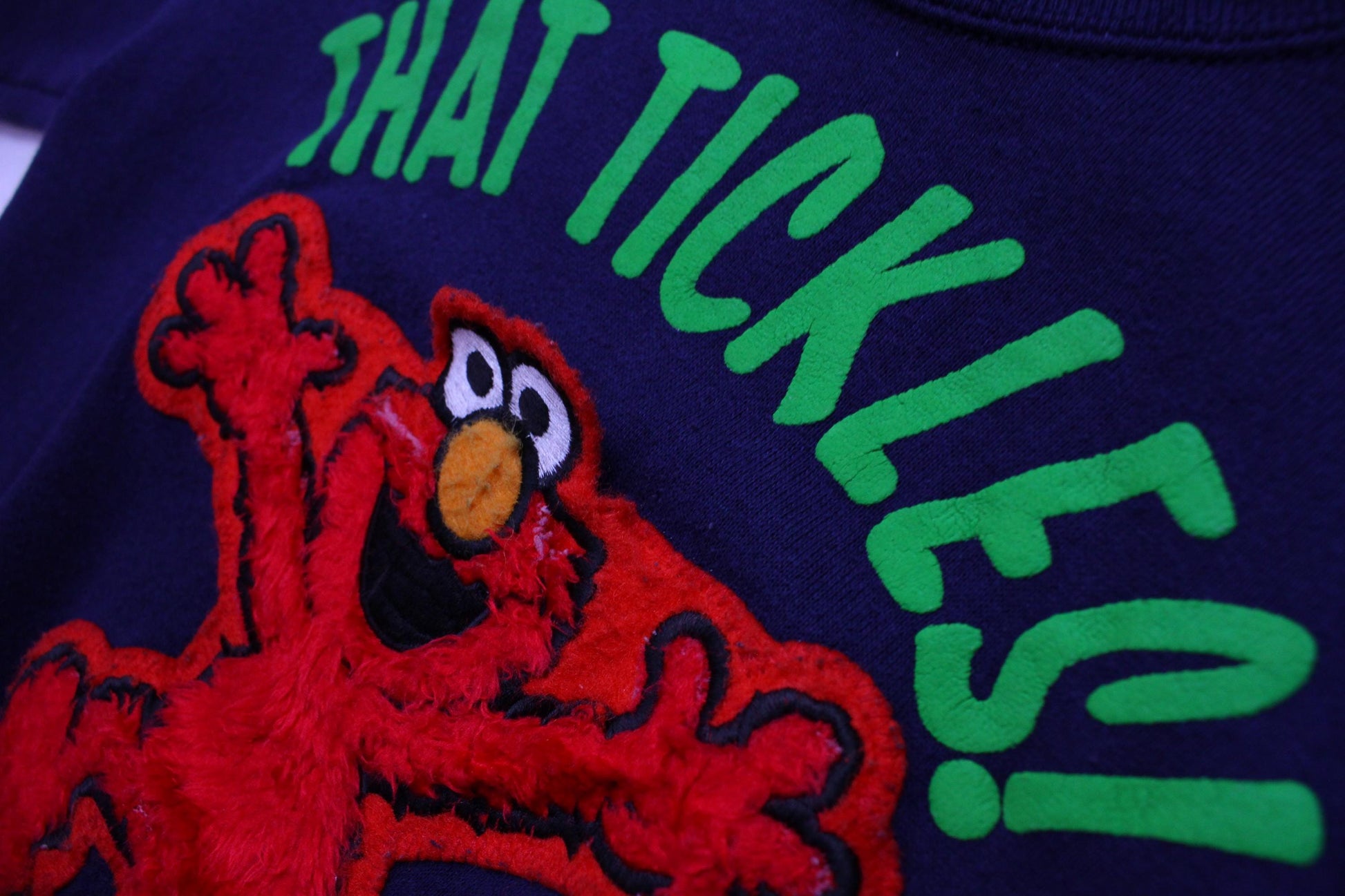 1990s Sesame Street That Tickles Elmo Sweatshirt Made in USA Kid's Size M/L