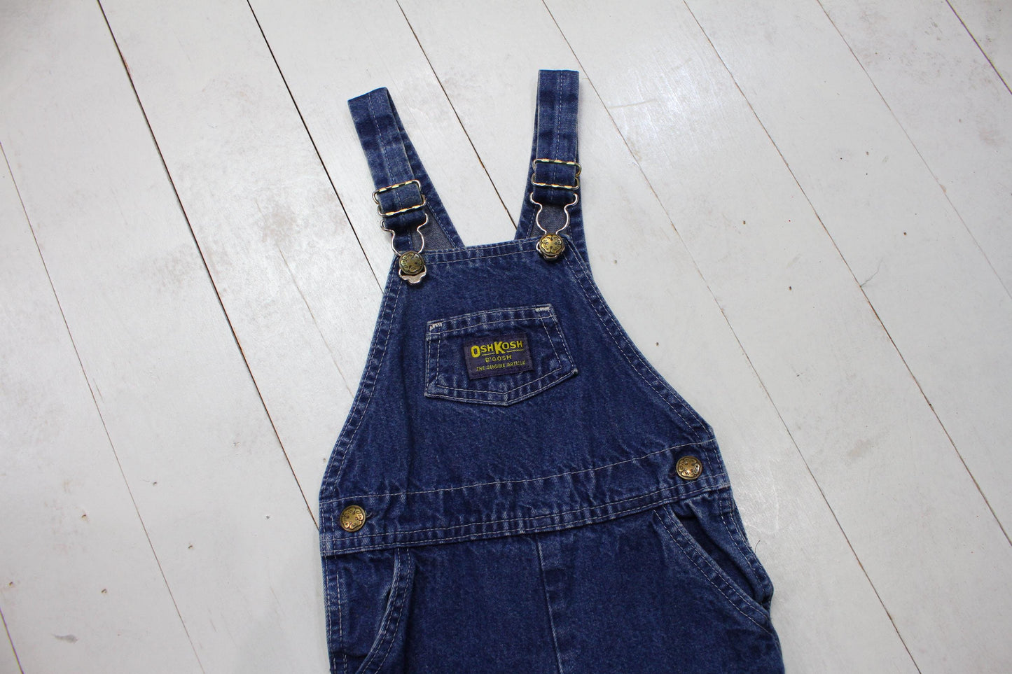 1980s/1990s OshKosh B'Gosh Vestbak Denim Overalls Pants Made in USA Kid's Size 3-5T