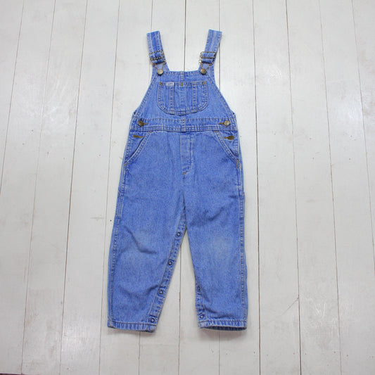 1980s/1990s Lee Riders Denim Overalls Pants Made in USA Kid's Size 4-6T