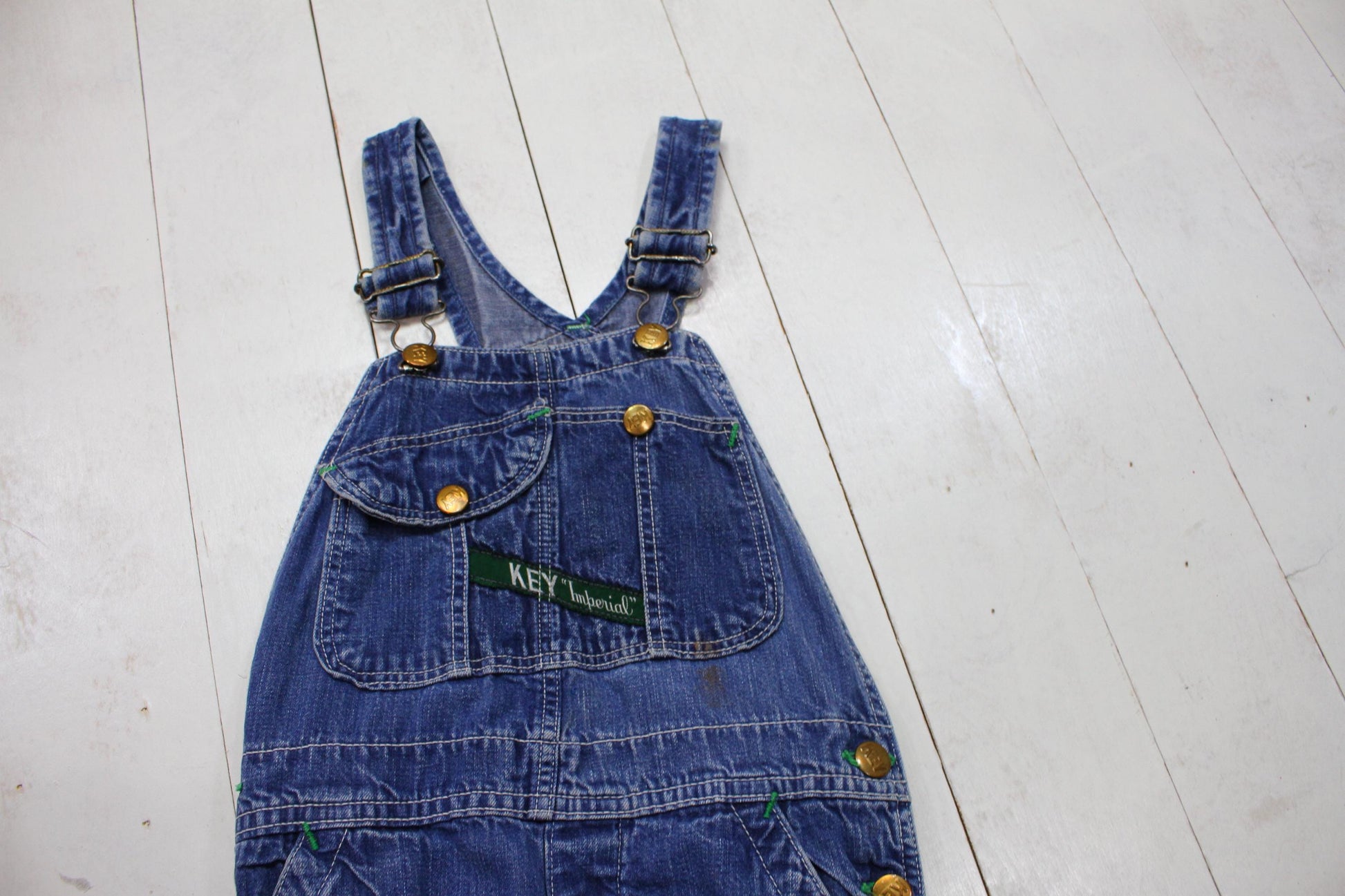 1980s/1990s Key Imperial Denim Overalls Pants Kid's Size