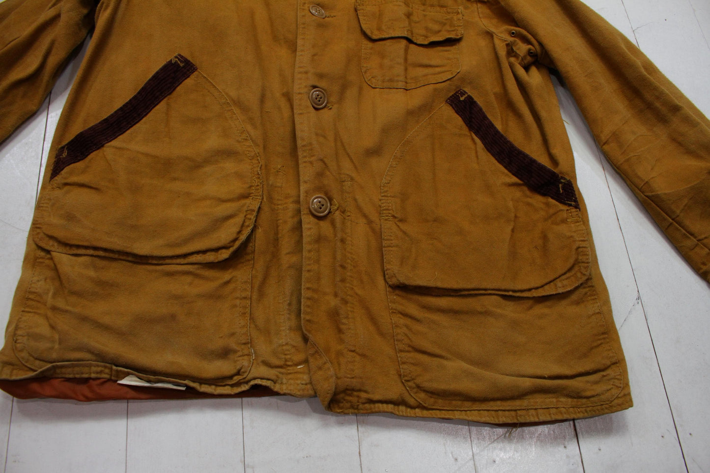 1970s Hettrick Mfg Co American Field Hunting Jacket Made in USA Size M/L