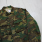 1970s US Military ERDL Camo BDU Shirt Jacket Size xl