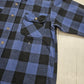 1990s/2000s Field & Stream Heavyweight Blue Buffalo Plaid Button Up Flannel Shirt L