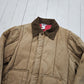 1980s Big Smith Canvas Quilted Lined Insulated Work Jacket Made in USA Size M