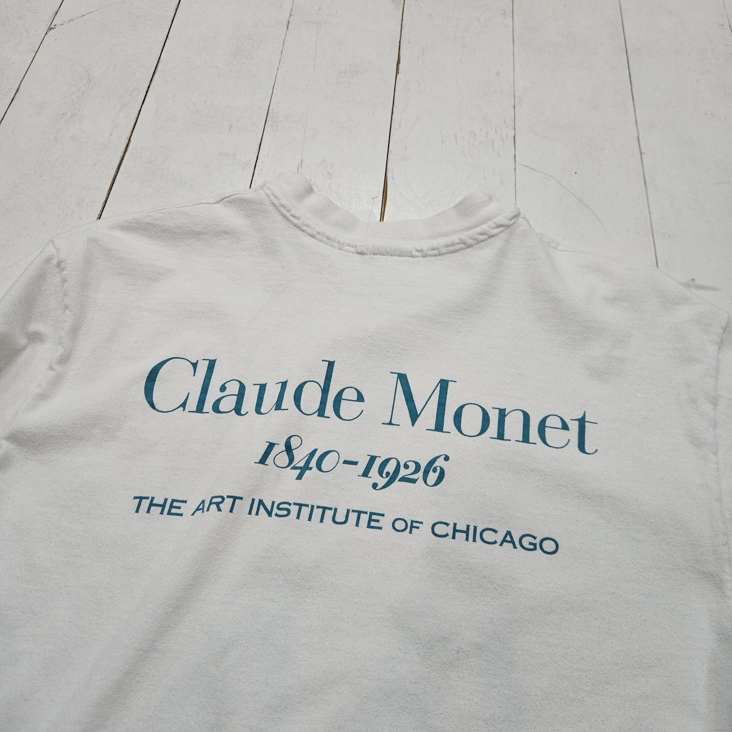 1990s 1995 Art Institute of Chicago Claude Monet T-Shirt Size M