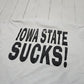 1990s/2000s Y2K Calvin and Hobbes Iowa State Sucks NCAA T-Shirt Size XL