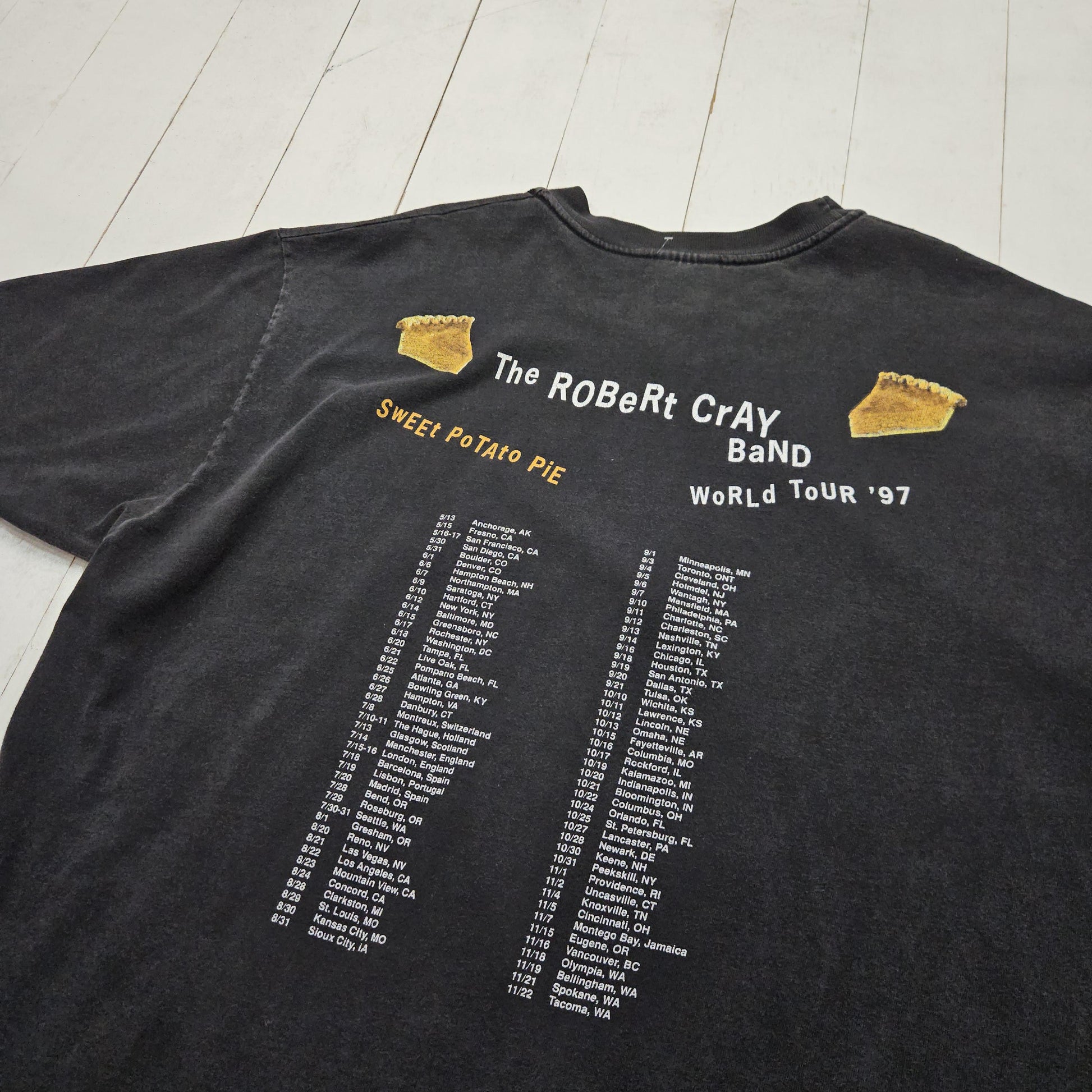 1990s 1997 The Robert Cray Band Sweet Potato Pie World Tour Blues T-Shirt Size XL