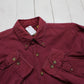 1990s/2000s Y2K CE Schmidt Burgundy Button Down Shirt Size L/XL