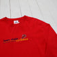 1990s/2000s Y2K Iowa State University Cyclones Red Embroidered Long Sleeve T-Shirt Size M/L