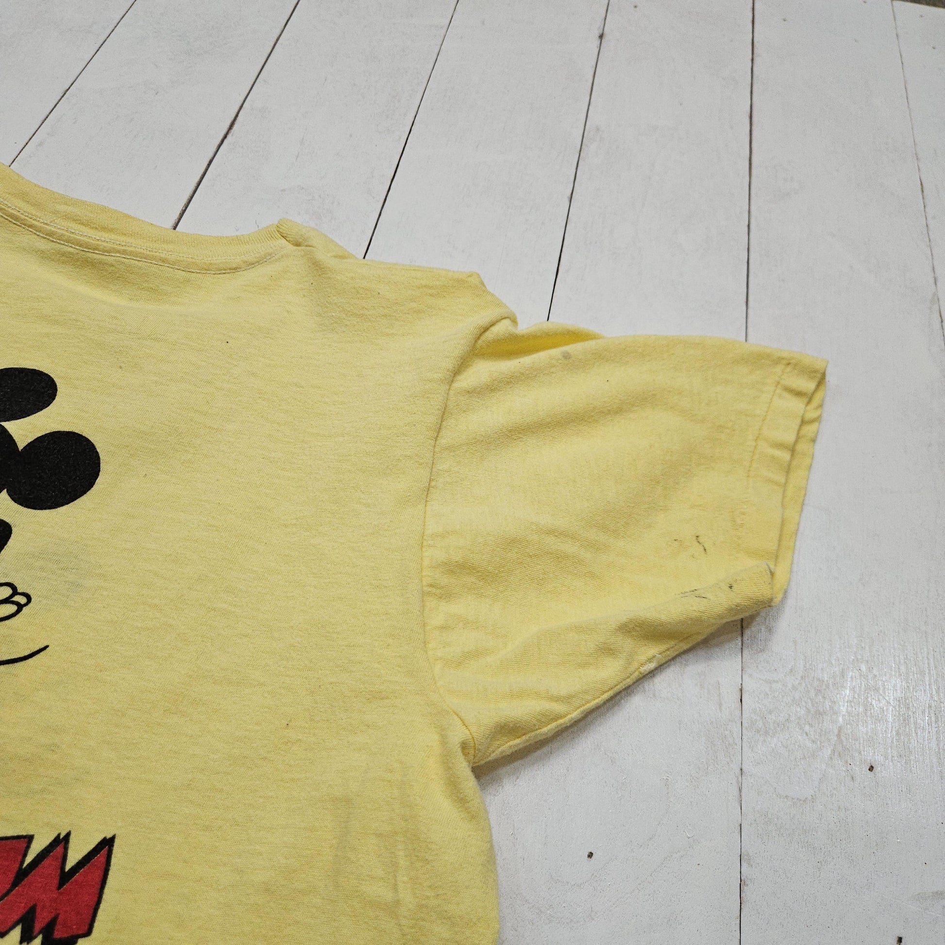 1970s Tropix Togs Walt Disney Productions Mickey Mouse Double Sided Print T-Shirt Made in USA Size M