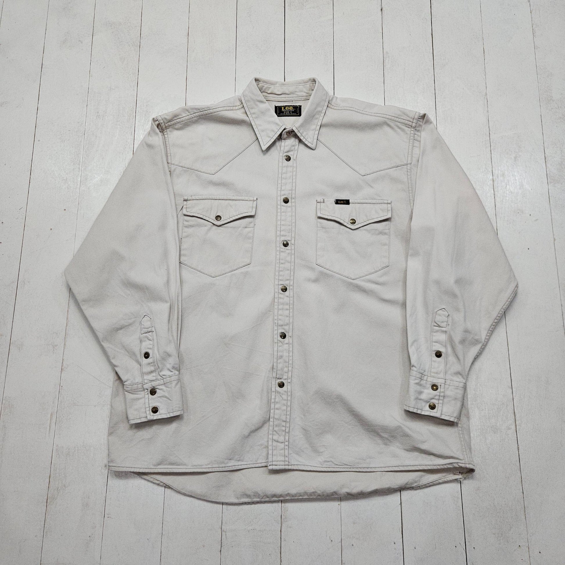 2000s/2010s Lee Archives Cotton Western Shirt Snap Closure Size L/XL