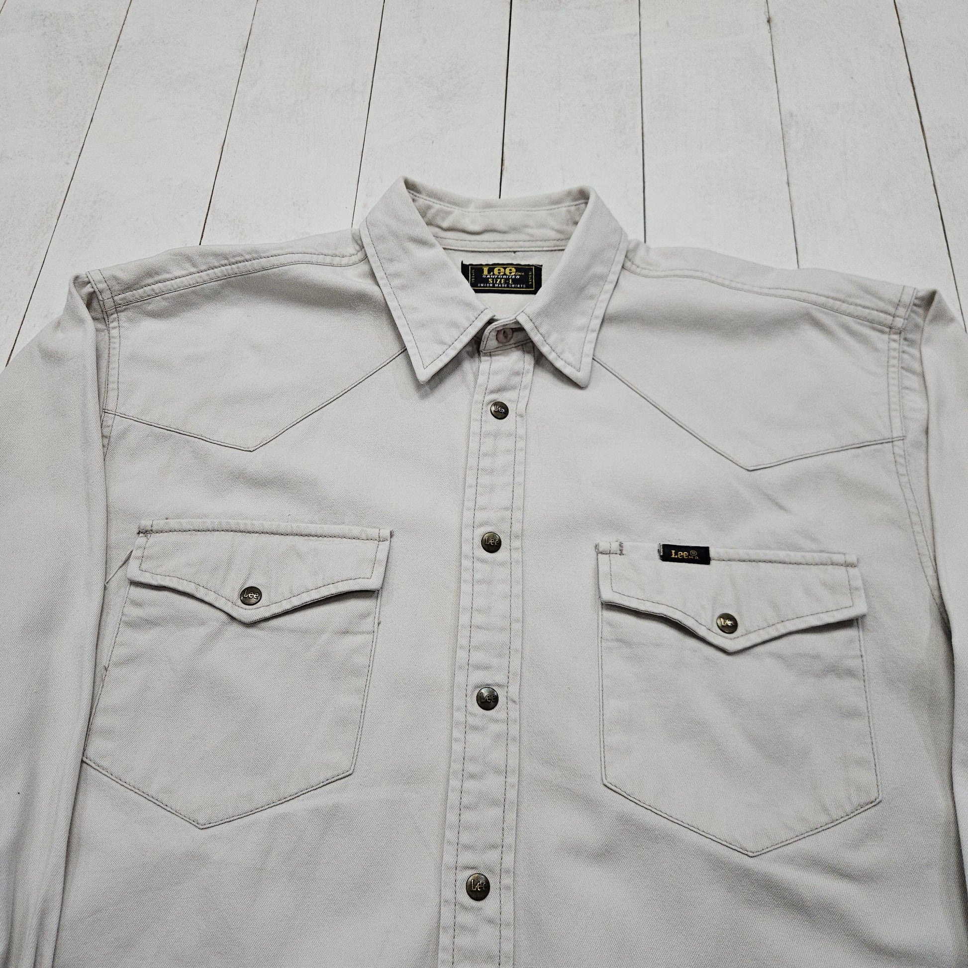 2000s/2010s Lee Archives Cotton Western Shirt Snap Closure Size L/XL