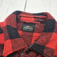 1960s/1970s King Kole Red Buffalo Plaid Wool Blend Shirt Size M/L