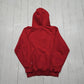 2000s Y2K Badger Sport Red Bridgeport CC Middle Hoodie Sweatshirt Size S/M