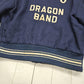 1970s Standard Pennant Blue WAHS Dragon Band Quilted Lined Wool Varsity Letterman Jacket Size M