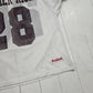 1990s Riddell Brother Rice High School White 28 Practice Football Jersey Size L