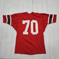 1960s/1970s Russell Athletic Red Riders Football Jersey Made in USA Size L