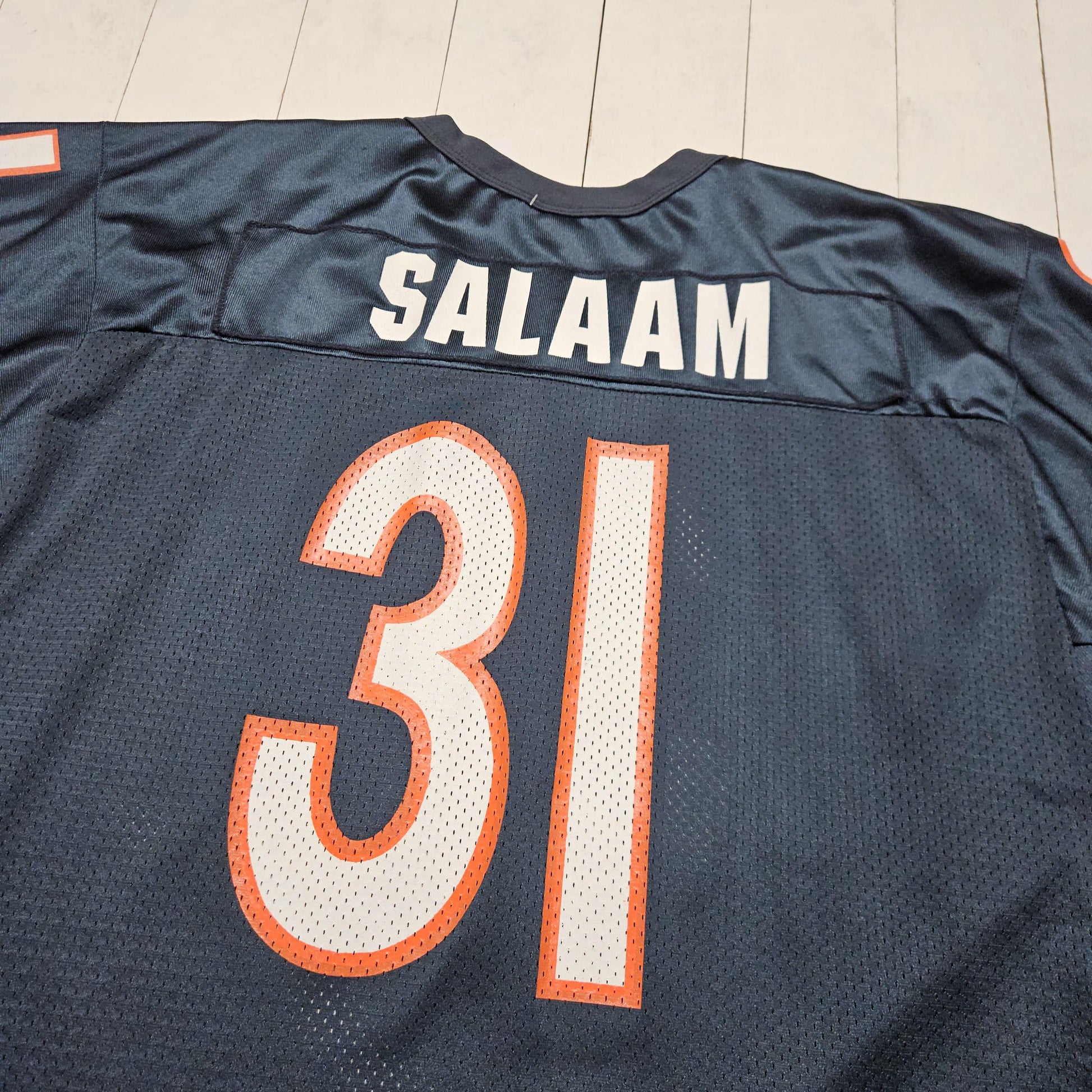 1990s Wilson Chicago Bears Rashaan Salaam 31 Authentic Home NFL Football Jersey Made in USA Size XL