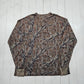 1980s Duofold Mossy Oak RealTree Style Camo Henley Thermal Long Sleeve T-Shirt Made in USA Size 3XL