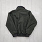 1990s Columbia Grey Green Fleece Lined Nylon Windbreaker Jacket Size XL