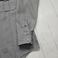 1980s Elbeco Special Duty Grey Button Up Uniform Shirt Made in USA Size L