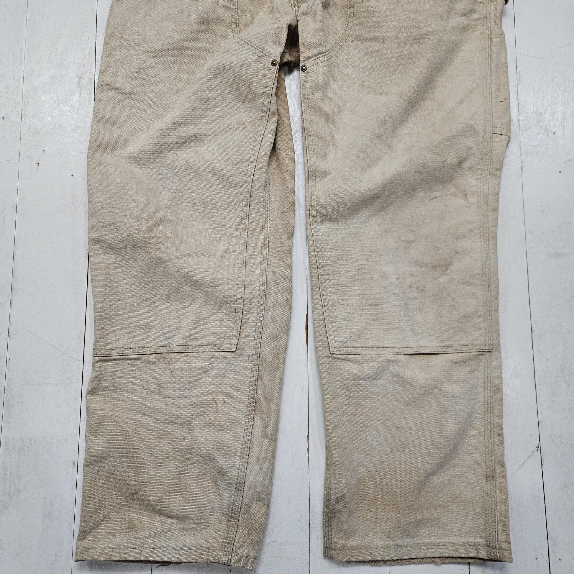 2000s Y2K Carhartt Faded Double Knee Work Pants Size 38x29