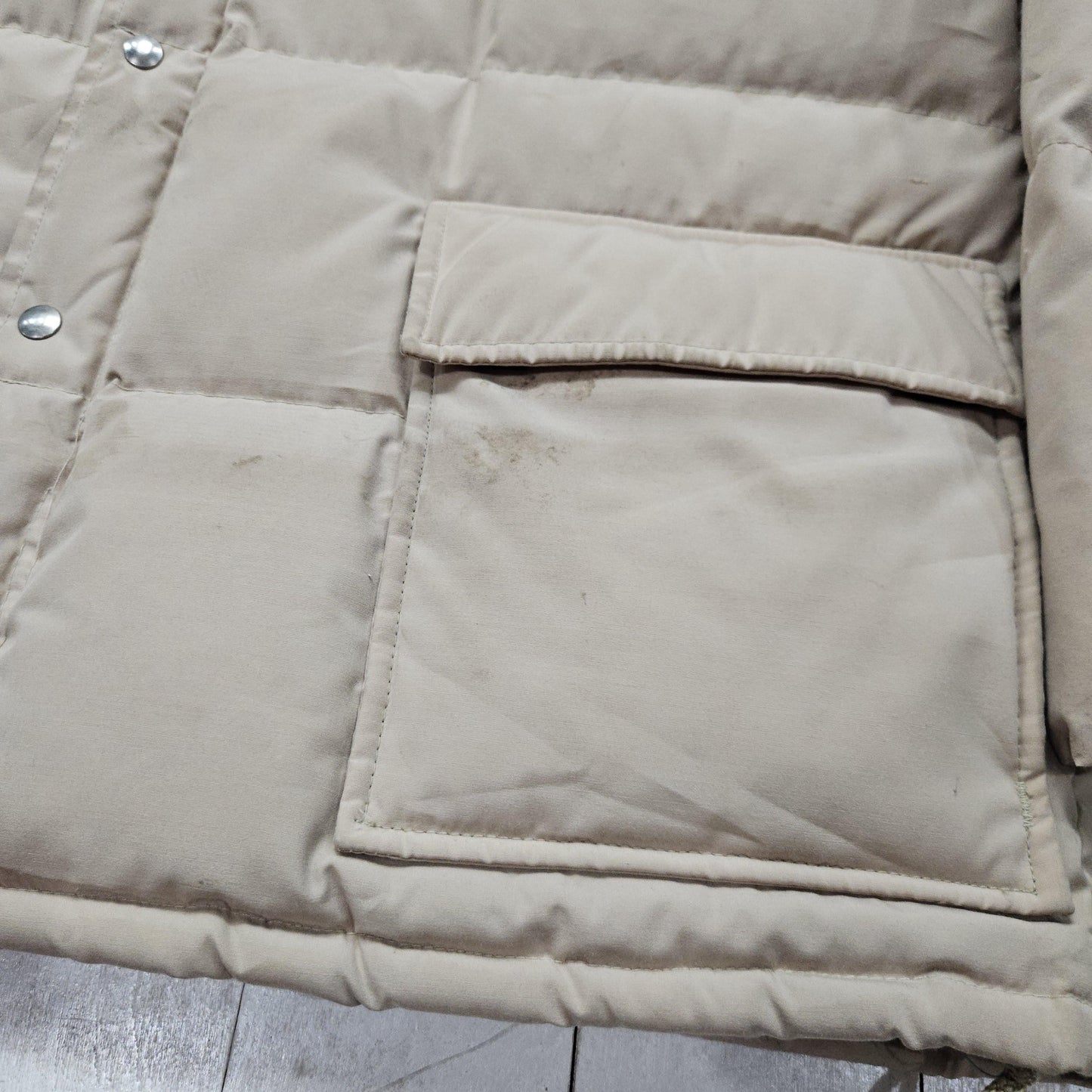 1980s Penfield Beige Insulated Down Jacket Size XL/XXL