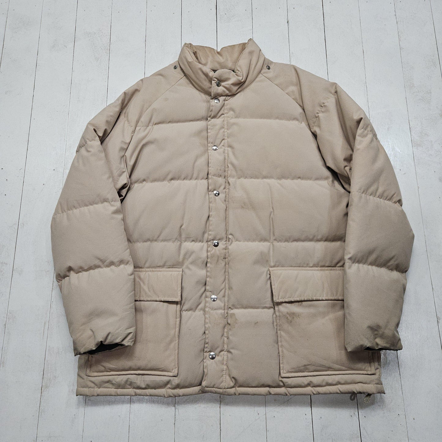 1980s Penfield Beige Insulated Down Jacket Size XL/XXL