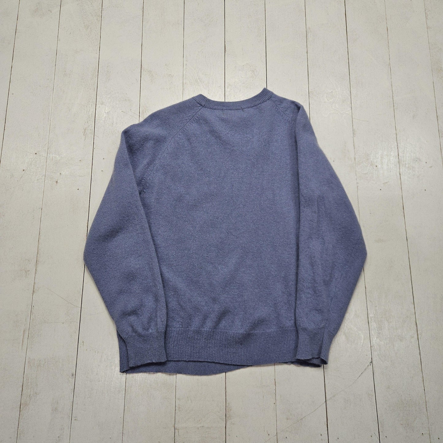 1980s Rafaella Lavender Angora Lambswool Blend Sweater Womens Size L