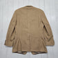 1990s/2000s Y2K Chaps Tan Camel Hair Blazer Jacket Size L