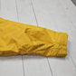 2000s Y2K Lands' End Yellow Vinyl Fleece Lined Rain Jacket Size M/L