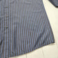 2000s Y2K Red Kap Grey Blue Striped Button Up Work Shirt Size L/XL