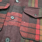 1960s/1970s Pendleton Red Plaid Heavyweight Overshirt Jacket Shacket Made in USA Size L