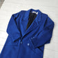 1970s/1980s LA Vogue Blue Wool Coat Made in USA Womens Size xl/xxl