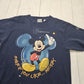 1990s Disney Blue Mickey Mouse Smile if You Like Mickey California T-Shirt Size L