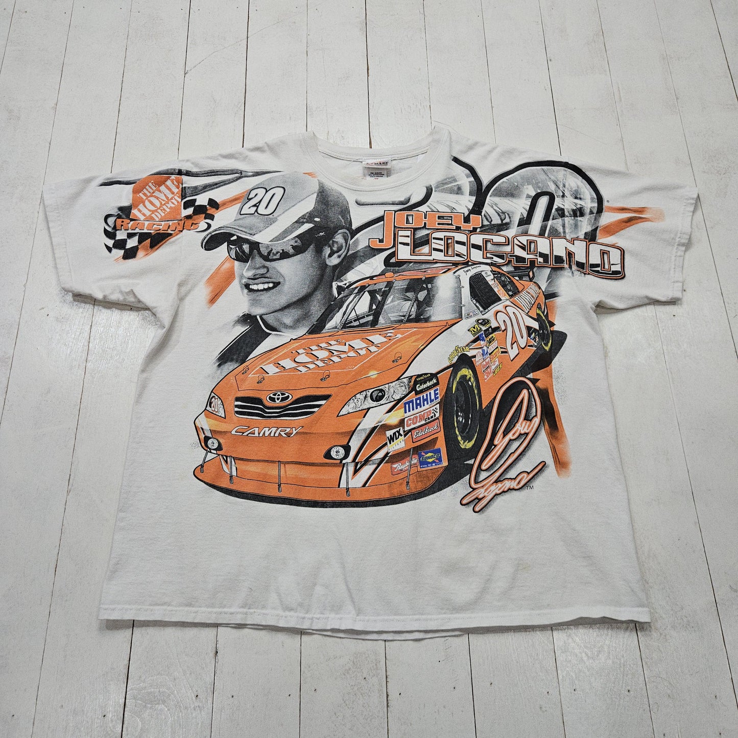 2010s Chase AOP Joey Logano Home Depot NASCAR Racing T-Shirt Size XXL