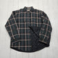 2000s Claybrooke Outdoors Green Plaid Insulated Flannel Shirt Jacket Shacket Size L/XL