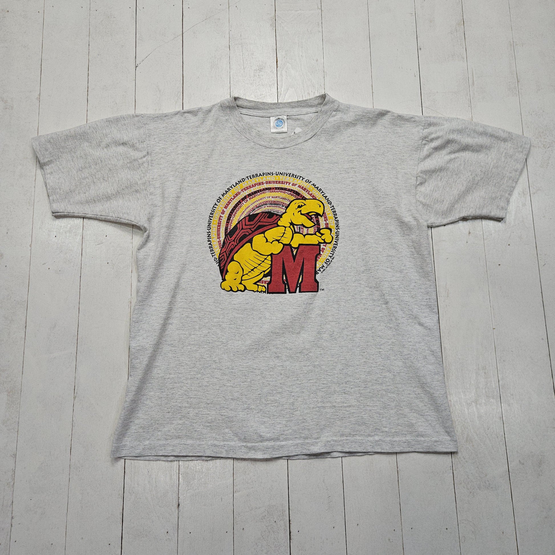 1990s 1991 University of Maryland Terrapins NCAA T-Shirt Size XL