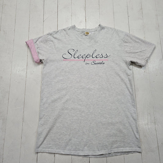 1990s Creative Apparel Sleepless in Seattle Movie Promotional Sleep T-Shirt Size XL